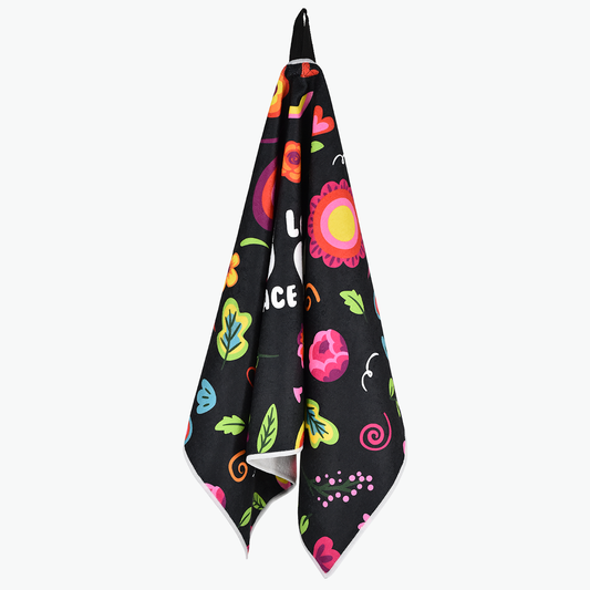 Originals Peace, Love & Golf Towel (Black)