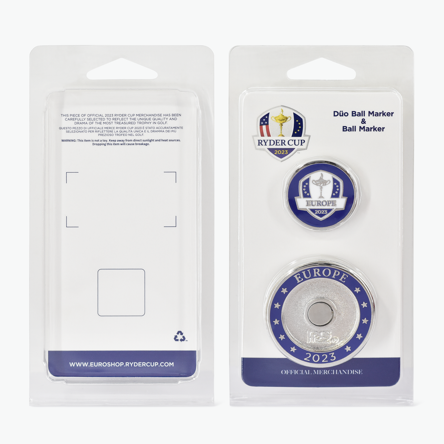 2023 EUROPEAN RYDER CUP TEAM DUO BALL MARKER SET