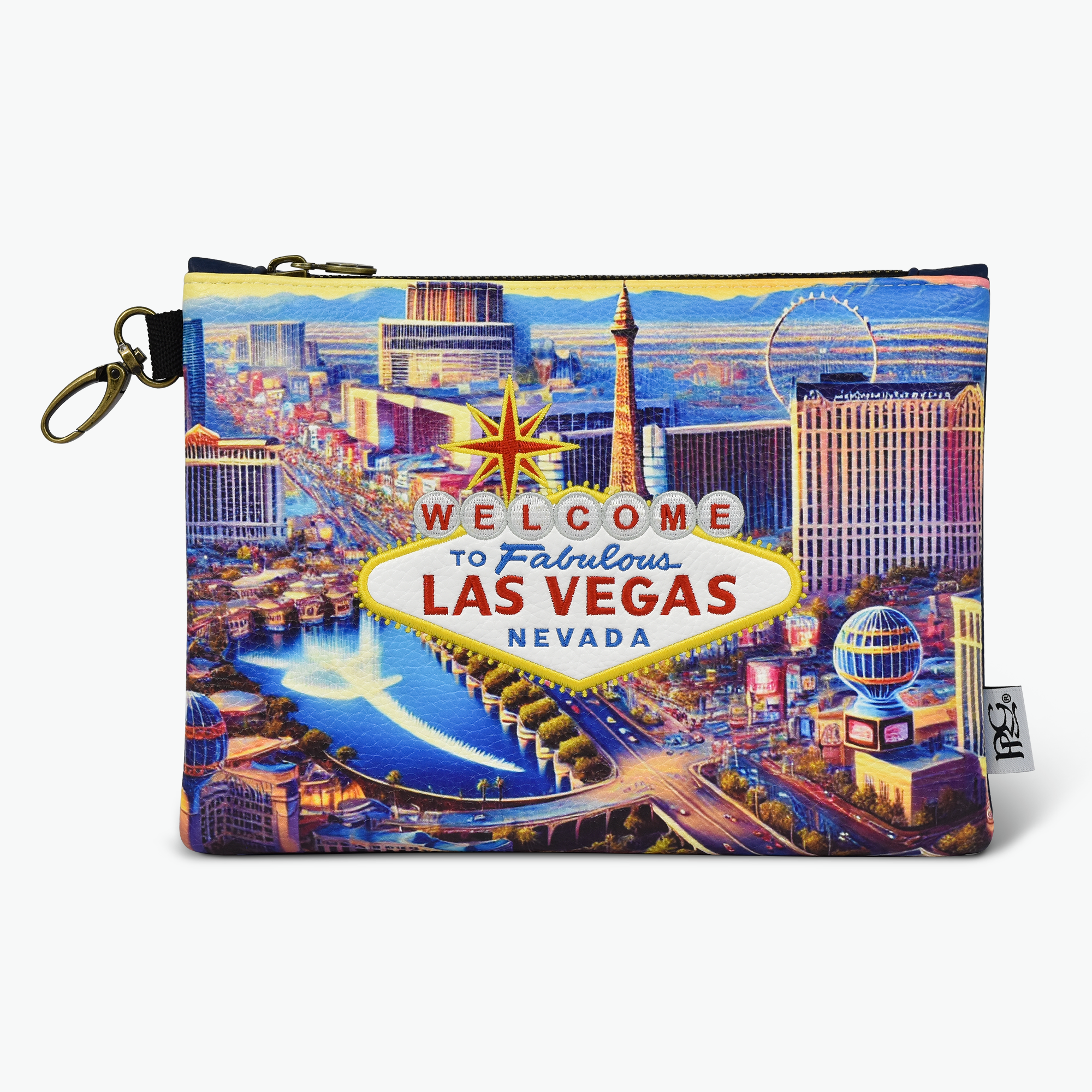 Vegas Strip Premium Zip Tote Bag