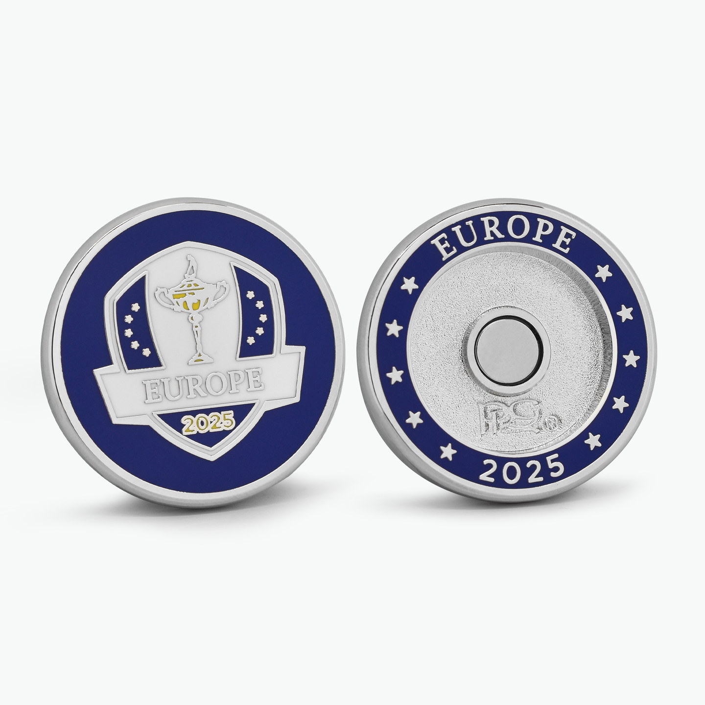 Official 2025 Ryder Cup Team Europe Duo Ball Marker