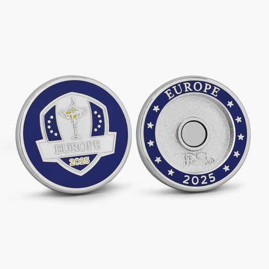 Official 2025 Ryder Cup Team Europe Duo Ball Marker