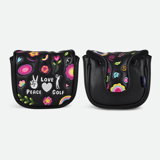 Peace, Love & Golf Spider Mallet Cover