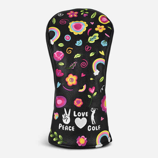 Peace, Love & Golf Wood Covers