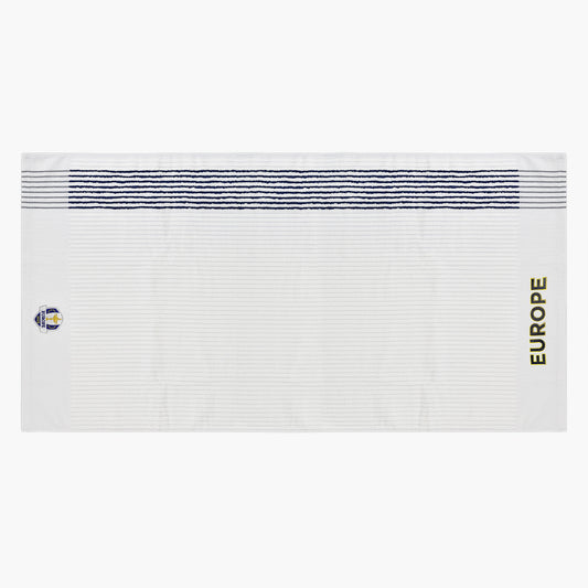 2023 EUROPEAN RYDER CUP TEAM RETRO-STRIPE CADDY TOWEL (White)
