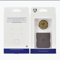 Ryder Cup Chiselled Marker with Leather Coin Tote
