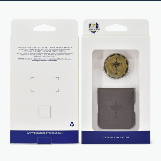 2023 RYDER CUP Chiselled Marker with Leather Coin Tote