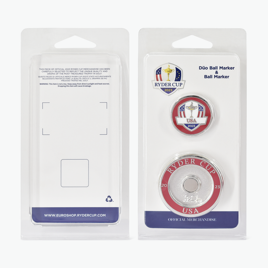 2023 USA Ryder Cup Team Official Duo Ball Marker Set (Blue or Red)