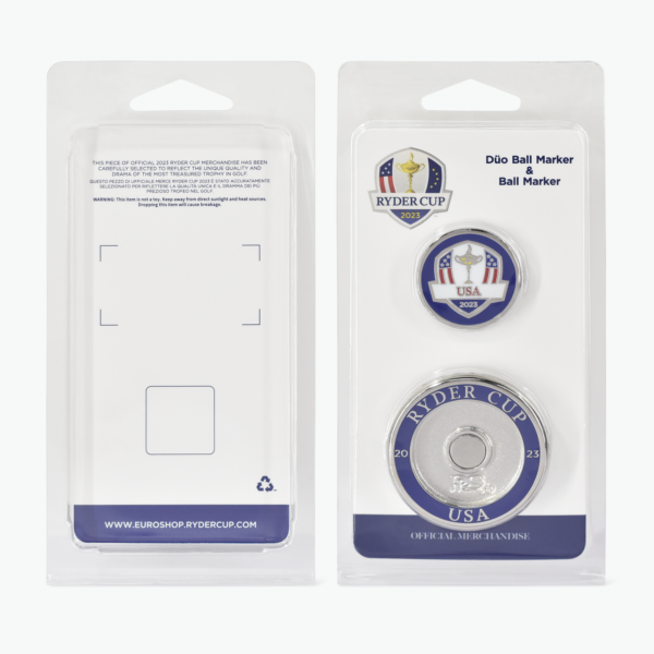 2023 USA Ryder Cup Team Official Duo Ball Marker Set (Blue or Red) - Image 2